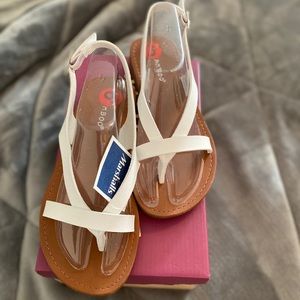 Bamboo White Sandals